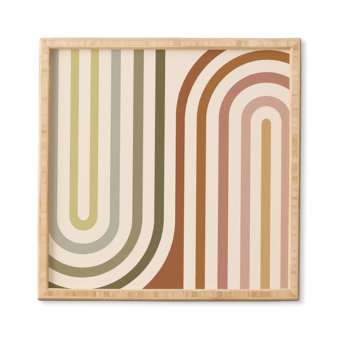 Colour Poems Bold Curvature Stripes I Framed Wall Art havenly