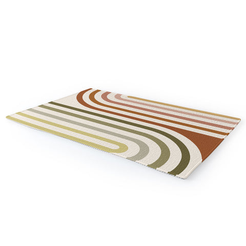 Colour Poems Bold Curvature Stripes I Area Rug