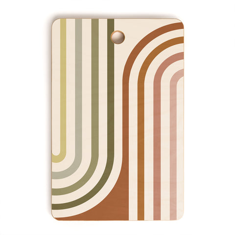 Colour Poems Bold Curvature Stripes I Cutting Board Rectangle