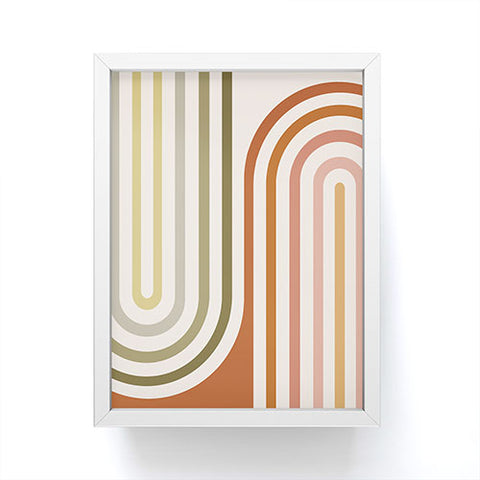 Colour Poems Bold Curvature Stripes I Framed Mini Art Print
