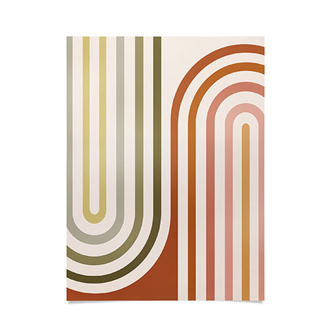 Colour Poems Bold Curvature Stripes I Poster