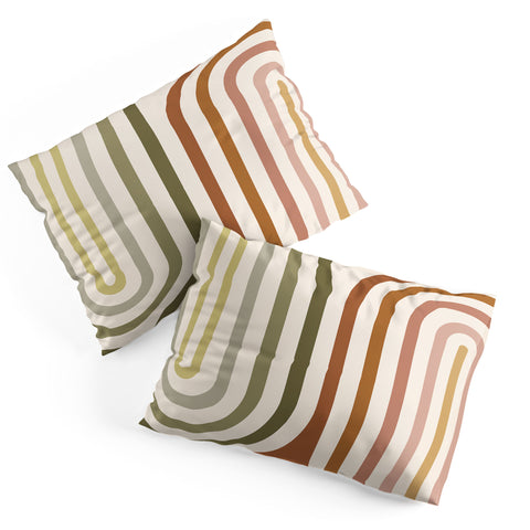 Colour Poems Bold Curvature Stripes I Pillow Shams