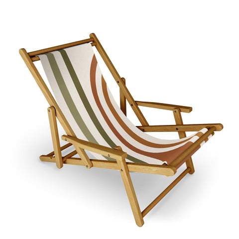 Colour Poems Bold Curvature Stripes I Sling Chair