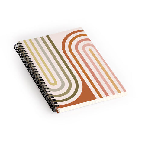 Colour Poems Bold Curvature Stripes I Spiral Notebook