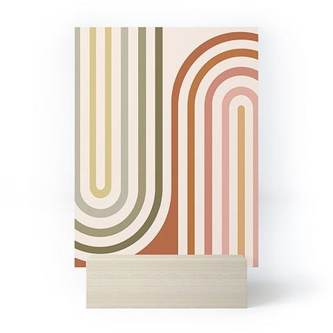 Colour Poems Bold Curvature Stripes I Mini Art Print