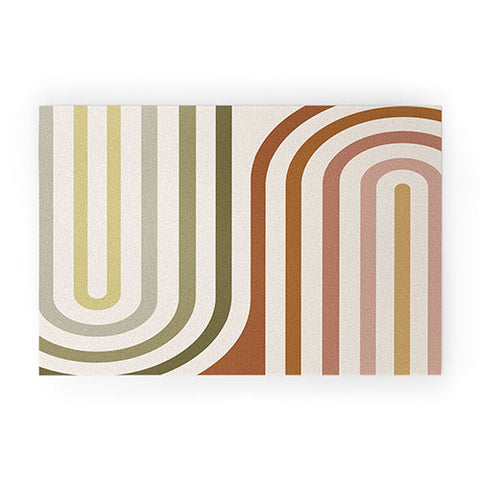 Colour Poems Bold Curvature Stripes I Welcome Mat
