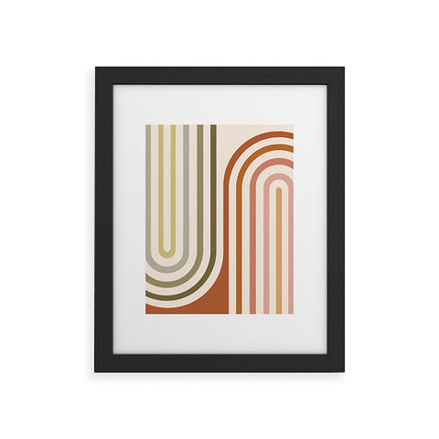 Colour Poems Bold Curvature Stripes I Framed Art Print