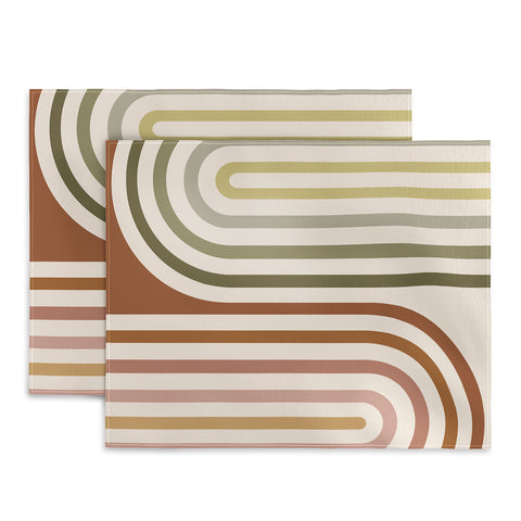 Colour Poems Bold Curvature Stripes I Placemat