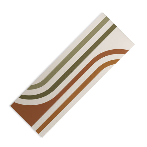 Colour Poems Bold Curvature Stripes I Yoga Mat