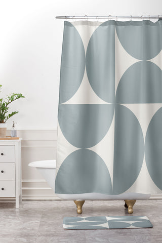 Colour Poems Bold Minimalism CI Shower Curtain And Mat