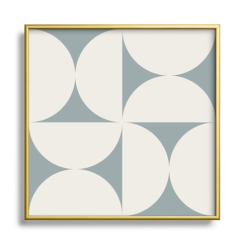 Colour Poems Bold Minimalism CII Square Metal Framed Art Print