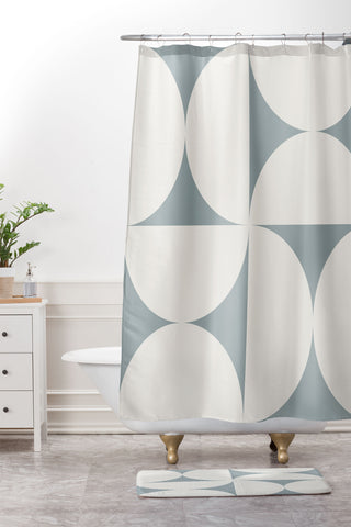 Colour Poems Bold Minimalism CII Shower Curtain And Mat