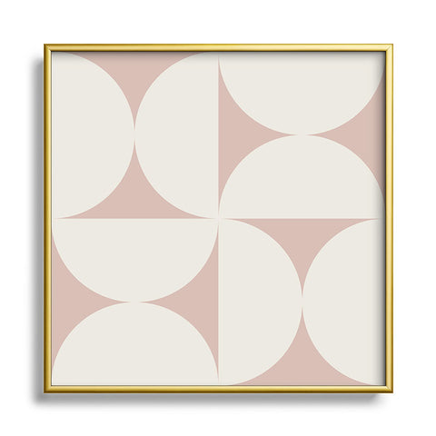 Colour Poems Bold Minimalism CIV Square Metal Framed Art Print