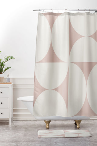 Colour Poems Bold Minimalism CIV Shower Curtain And Mat