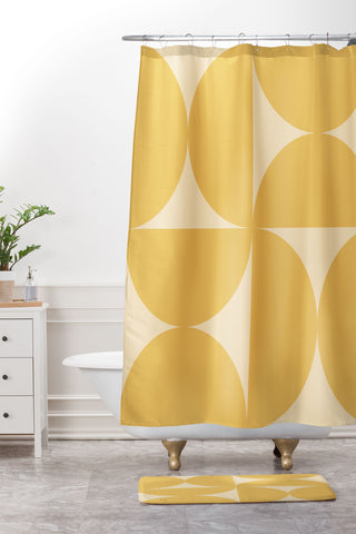 Colour Poems Bold Minimalism CV Shower Curtain And Mat