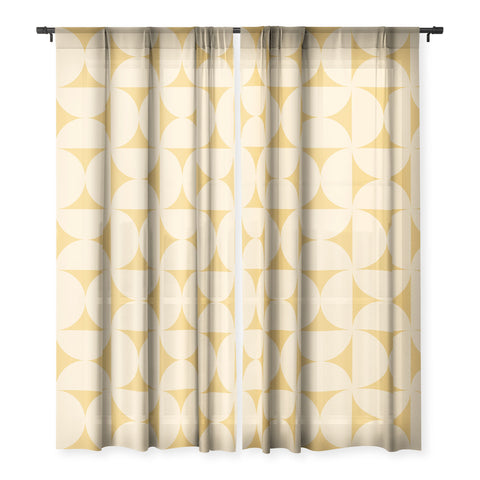 Colour Poems Bold Minimalism CVI Sheer Window Curtain