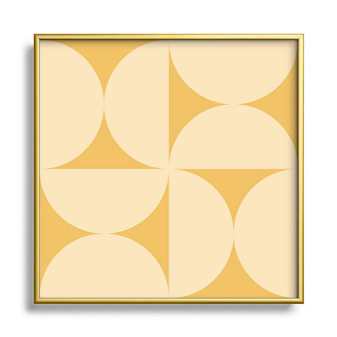 Colour Poems Bold Minimalism CVI Square Metal Framed Art Print