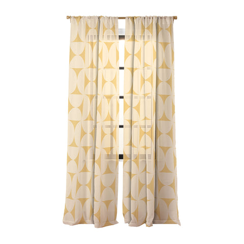 Colour Poems Bold Minimalism CVI Sheer Window Curtain
