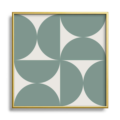 Colour Poems Bold Minimalism CXI Square Metal Framed Art Print