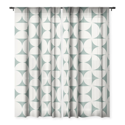 Colour Poems Bold Minimalism CXII Sheer Window Curtain