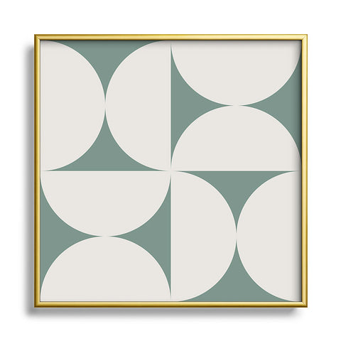 Colour Poems Bold Minimalism CXII Square Metal Framed Art Print