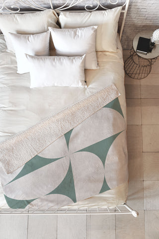 Colour Poems Bold Minimalism CXII Fleece Throw Blanket