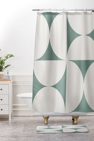 Colour Poems Bold Minimalism CXII Shower Curtain And Mat