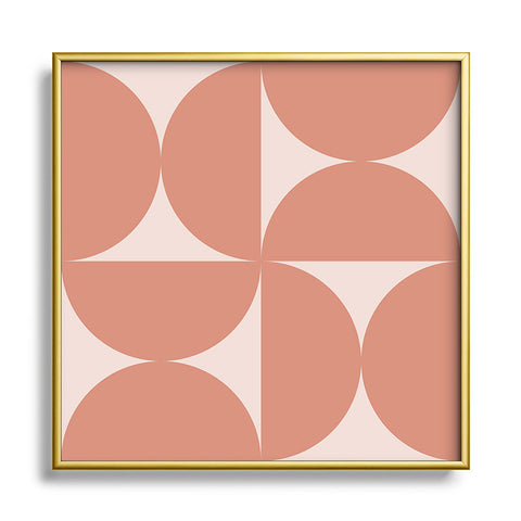 Colour Poems Bold Minimalism CXXI Square Metal Framed Art Print