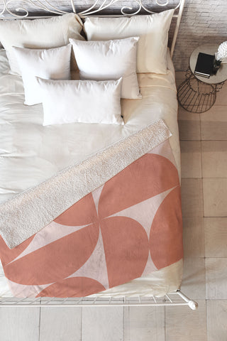 Colour Poems Bold Minimalism CXXI Fleece Throw Blanket