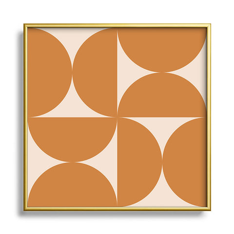 Colour Poems Bold Minimalism LXXIV Square Metal Framed Art Print