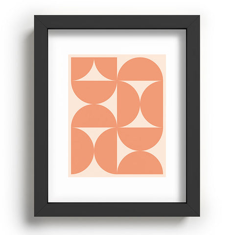 Colour Poems Bold Minimalism Peach Fuzz Recessed Framing Rectangle