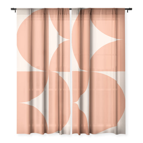 Colour Poems Bold Minimalism Peach Fuzz Sheer Non Repeat