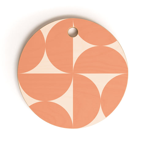 Colour Poems Bold Minimalism Peach Fuzz Cutting Board Round