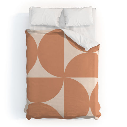 Colour Poems Bold Minimalism Peach Fuzz Duvet Cover