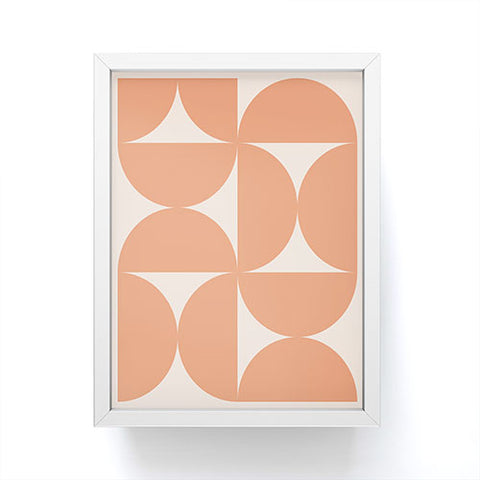 Colour Poems Bold Minimalism Peach Fuzz Framed Mini Art Print