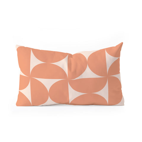 Colour Poems Bold Minimalism Peach Fuzz Oblong Throw Pillow