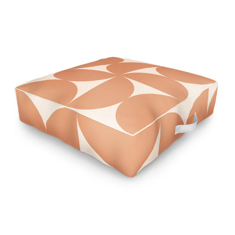 Colour Poems Bold Minimalism Peach Fuzz Outdoor Floor Cushion