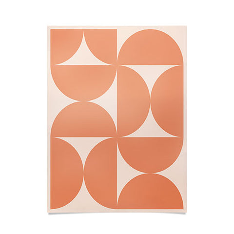Colour Poems Bold Minimalism Peach Fuzz Poster