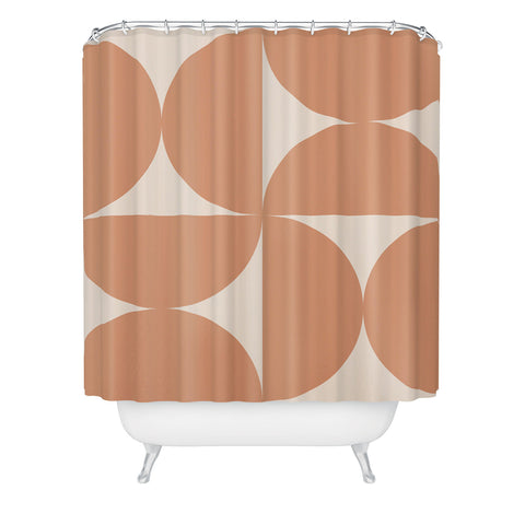 Colour Poems Bold Minimalism Peach Fuzz Shower Curtain