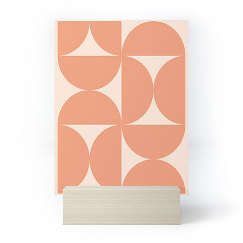 Colour Poems Bold Minimalism Peach Fuzz Mini Art Print