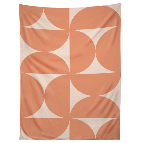 Colour Poems Bold Minimalism Peach Fuzz Tapestry