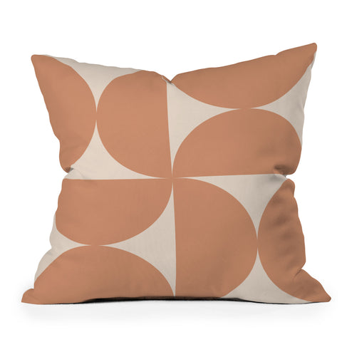 Colour Poems Bold Minimalism Peach Fuzz Outdoor Throw Pillow