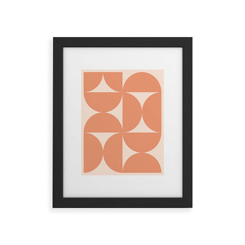 Colour Poems Bold Minimalism Peach Fuzz Framed Art Print