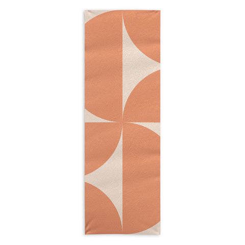 Colour Poems Bold Minimalism Peach Fuzz Yoga Towel