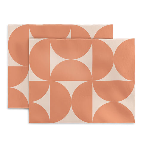 Colour Poems Bold Minimalism Peach Fuzz Placemat