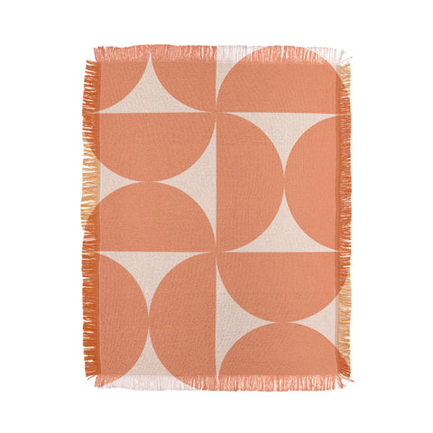 Colour Poems Bold Minimalism Peach Fuzz Throw Blanket