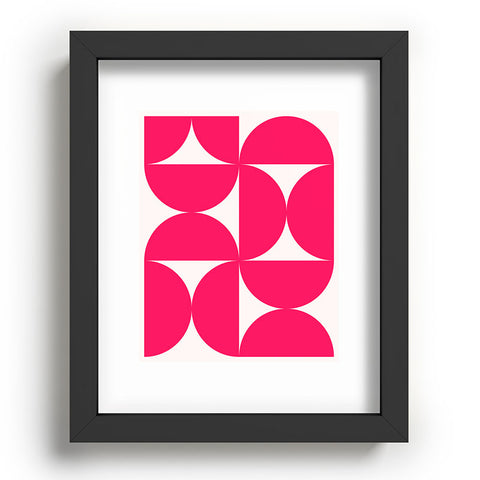 Colour Poems Bold Minimalism Viva Magenta Recessed Framing Rectangle