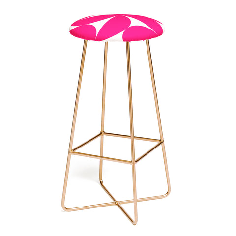 Colour Poems Bold Minimalism Viva Magenta Bar Stool