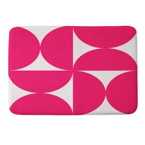 Colour Poems Bold Minimalism Viva Magenta Memory Foam Bath Mat