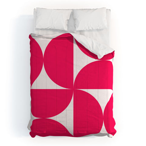 Colour Poems Bold Minimalism Viva Magenta Comforter
